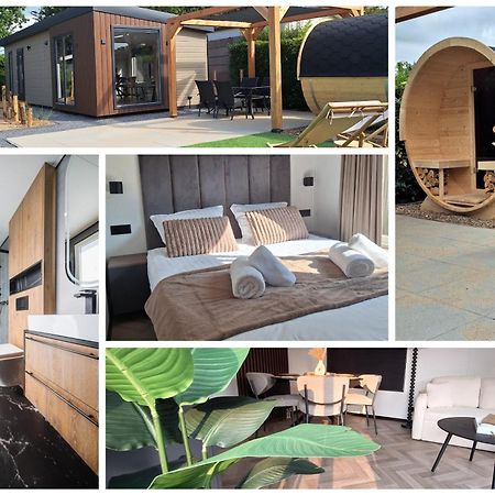'Relax Lodge Sea' - Wellness Lodge In Zeeland - Private Sauna - Airco - Garden - Outdoor Swimming Pool - Free Wifi, Towels & Bed Linen Heinkenszand Exterior foto